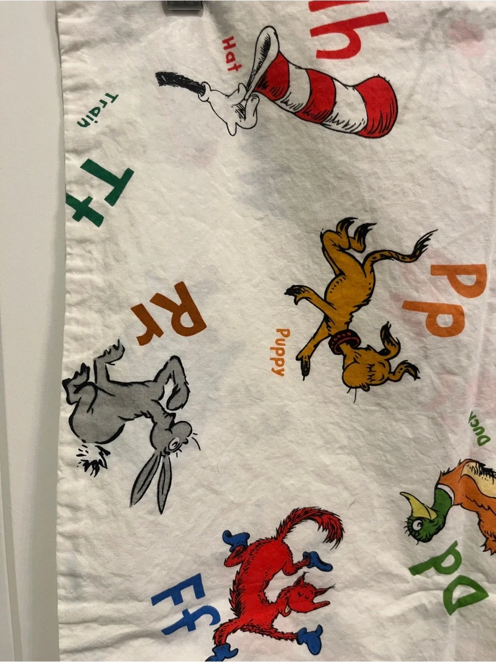 Pottery Barn Kids New without Tags Toddler Dr Seuss Pillow Case Organic Cotton